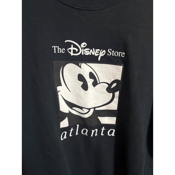 Vintage 90s Disney Store Atlanta Mickey Mouse Sweatshirt Black Large - Picture 2 of 4